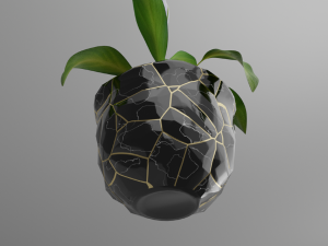 Spathiphylluminstonepot Modello 3D