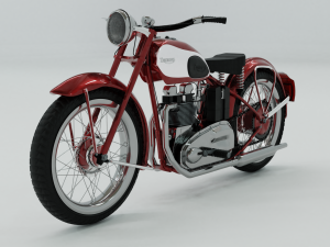 1948 triumph speed twin Modello 3D