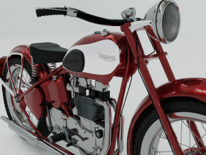 1948 triumph speed twin Model 3D