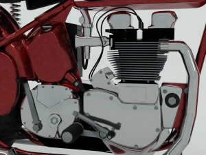 1948 triumph speed twin 3D Model