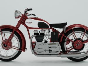 1948 triumph speed twin Model 3D