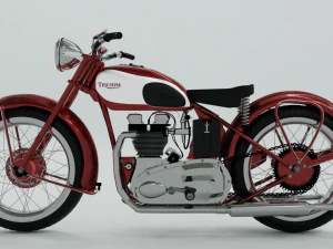 1948 triumph speed twin 3D Model