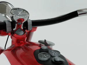 1948 triumph speed twin 3D Model