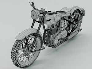 1948 triumph speed twin Model 3D