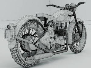 1948 triumph speed twin Model 3D