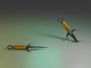 Kunai minato 3D Model