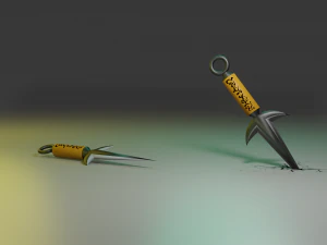 Kunai minato 3D Model