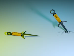 Kunai minato 3D Model