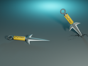 Kunai minato Modelo 3D