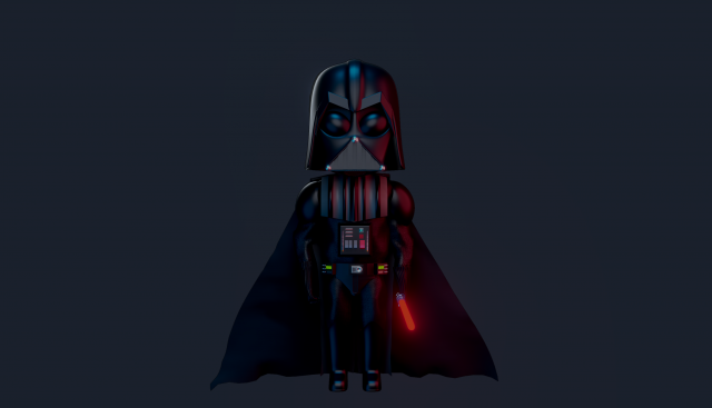 Darth Vader 3D Model .c4d .max .obj .3ds .fbx .stl .blend 