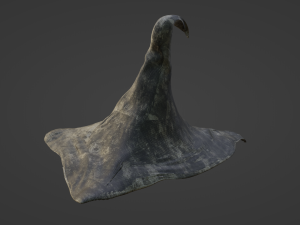 Leather hat Modelo 3D