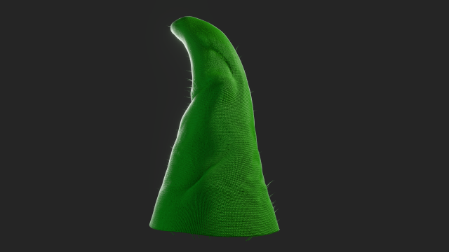 Green Hat 3D Модель .c4d .max .obj .3ds .fbx .stl .blend 