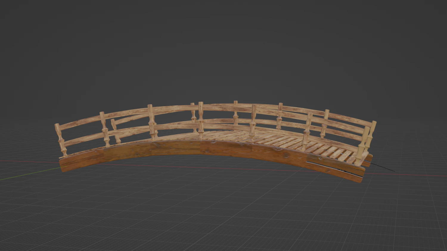 Bridge Customizable 3D Model .c4d .max .obj .3ds .fbx .stl .blend 