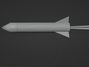 Stylized missile 3D 모델