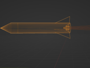 Stylized missile 3D 모델