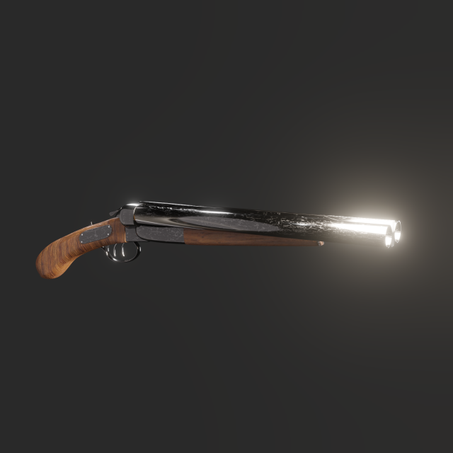 Shotgun Modelo 3D .c4d .max .obj .3ds .fbx .stl .blend 
