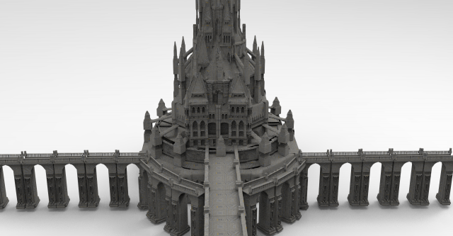 Arch Magician Tower Palace 3 3Dモデル .c4d .max .obj .3ds .fbx .stl .blend 