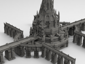 Arch Magician Tower Palace 4 3D Модель