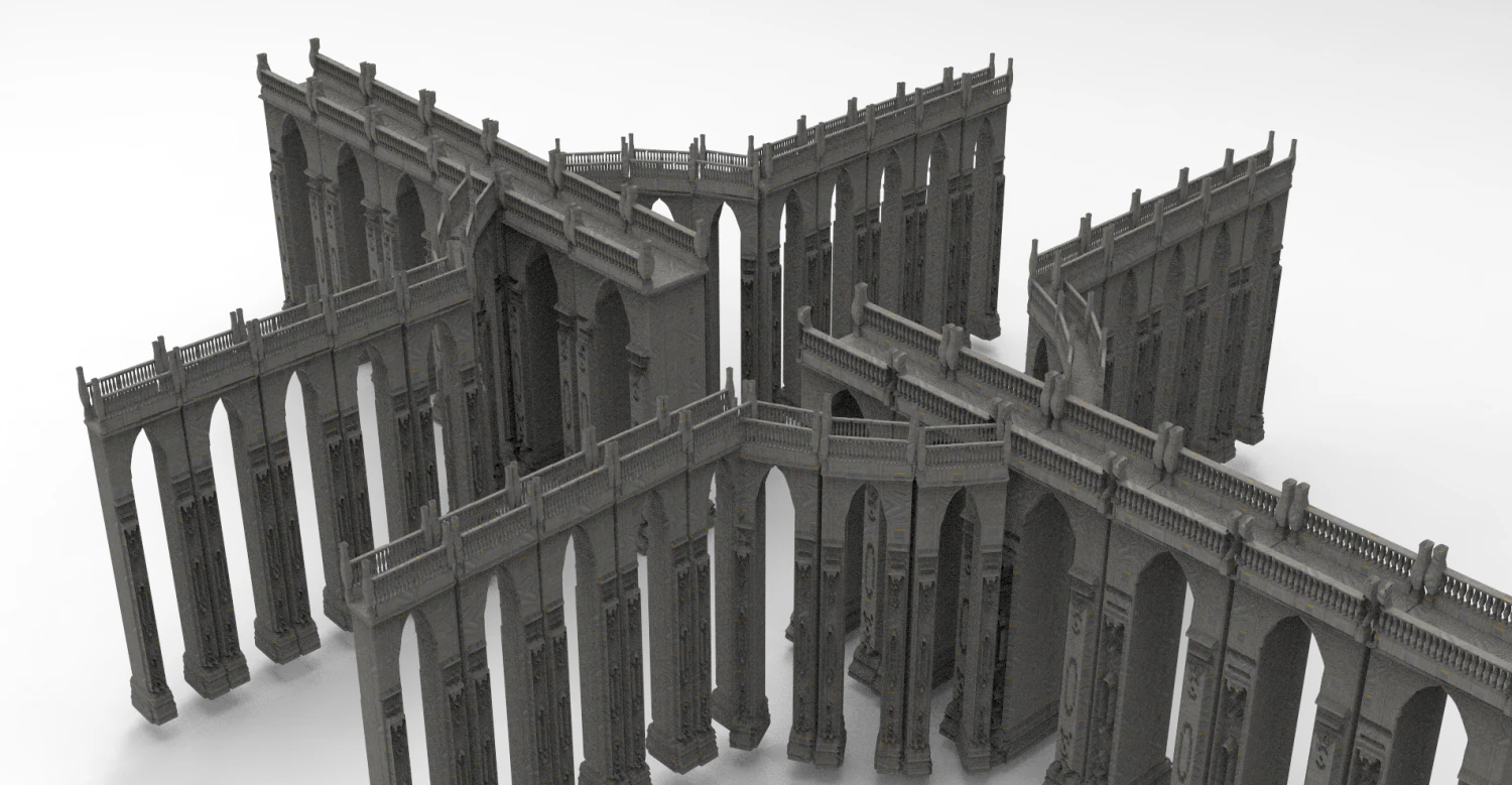 Arch Magician Bridges 3D Модель .c4d .max .obj .3ds .fbx .stl .blend 