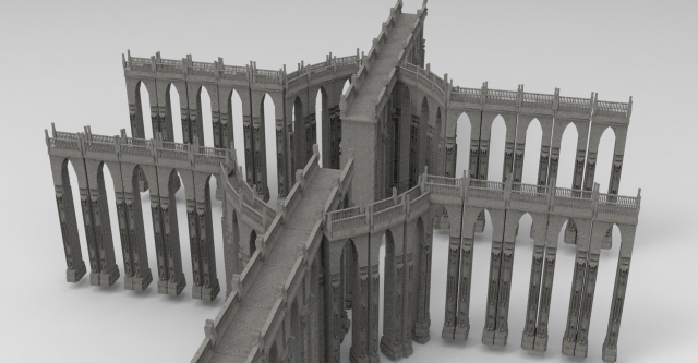 Arch Magician Bridges 2 3D Model .c4d .max .obj .3ds .fbx .stl .blend 