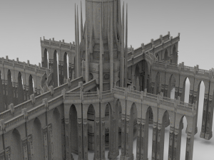 Arch Magician Tower Palace 8 3D Модель