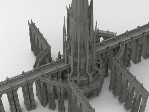 Arch Magician Tower Palace 8 3D Модель