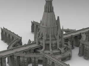 Arch Magician Tower Palace 9 3D Модель