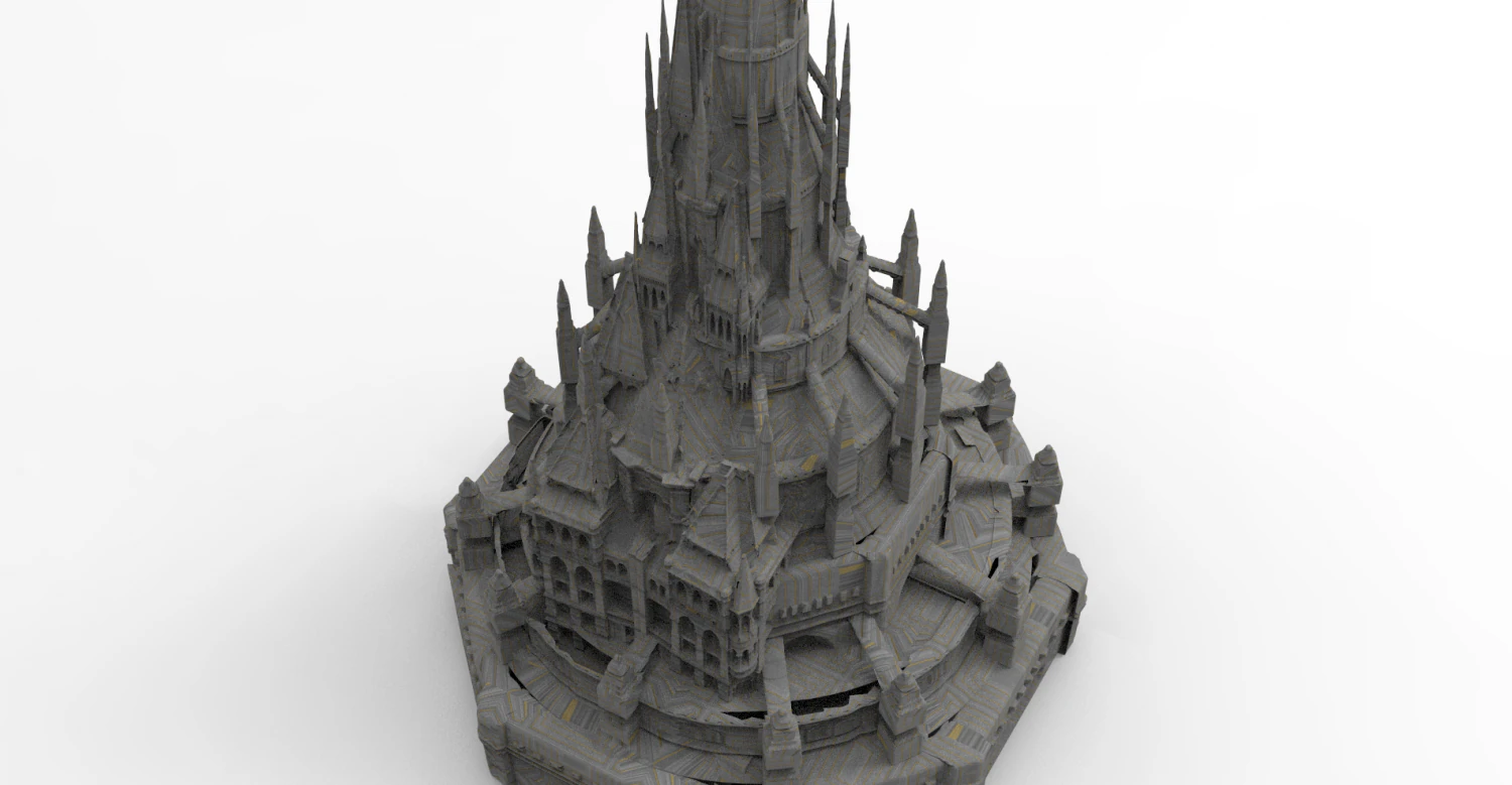 Magician Queens palace 3D Model .c4d .max .obj .3ds .fbx .stl .blend