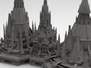 Magician Queens palace 3 designs 3D Модель