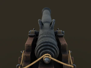 ship cannon model 3D Model