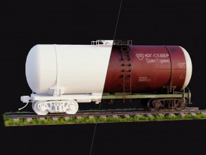old russian tank wagon 3D Model