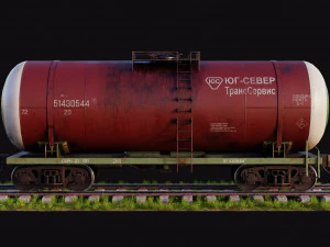 old russian tank wagon 3D Model