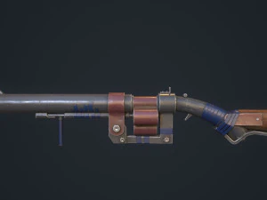 Handgemaakt jachtgeweer 3D Model