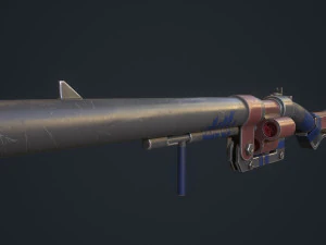 Ręcznie robiona strzelba Model 3D