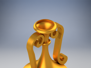 gold vase 3D Baskı Modeli