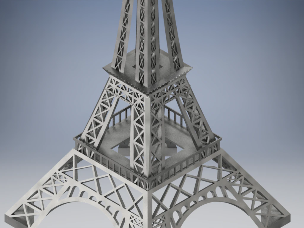 eiffel tower 3D Model .c4d .max .obj .3ds .fbx .stl .blend 