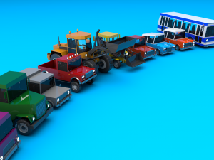 city vehicles 3D Model