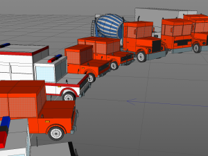 city vehicles 3D Model