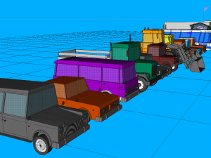 city vehicles 3D Model