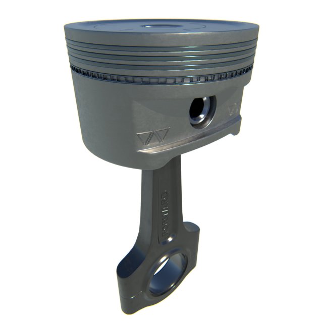 piston Model 3D .c4d .max .obj .3ds .fbx .stl .blend 