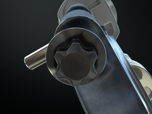 v8 engine working animated 3D Model