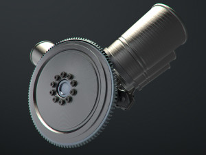 v6 engine working animated 3D मॉडल