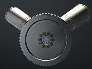 v6 engine working animated 3D मॉडल