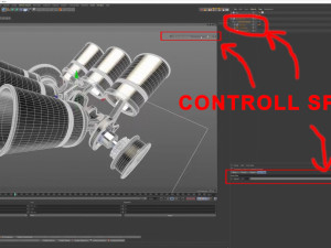 v6 engine working animated 3D मॉडल
