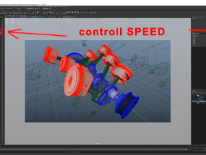 v8 engine working animated Modèle 3D