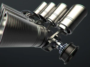 v8 engine working animated 3D Model