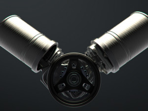 v8 engine working animated Modèle 3D