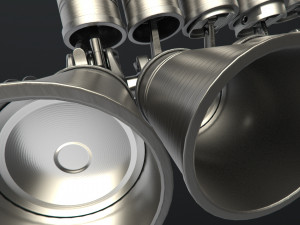 v12 engine working animated 3Dモデル