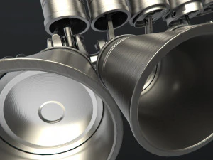 v12 engine working animated 3D Model
