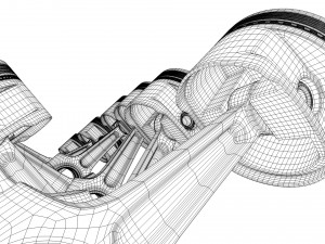 v12 engine working animated 3Dモデル